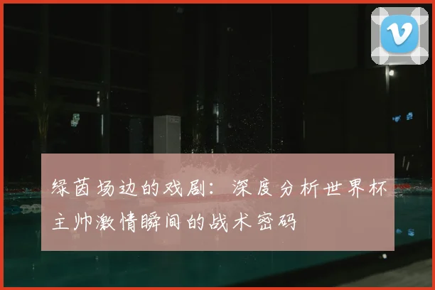 绿茵场边的戏剧：深度分析世界杯主帅激情瞬间的战术密码